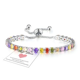 sterling silver bracelet for women 925 silver tennis bracelets for women bracelet friendship bracelet crystal bracelets for womens braclet ladies bracelets for teenage girls birthday gifts for women