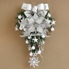 ELECLAND 8 Pcs Wedding Decorations Glitter Feather Ornament Christmas Artificial
