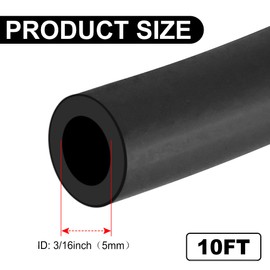 AFA Motors Fuel Line Hose 3/16 Inch 10FT for Kawasaki Kohler Briggs & Stratton Small Engines Fuel Line with 20pcs Hose Clamps