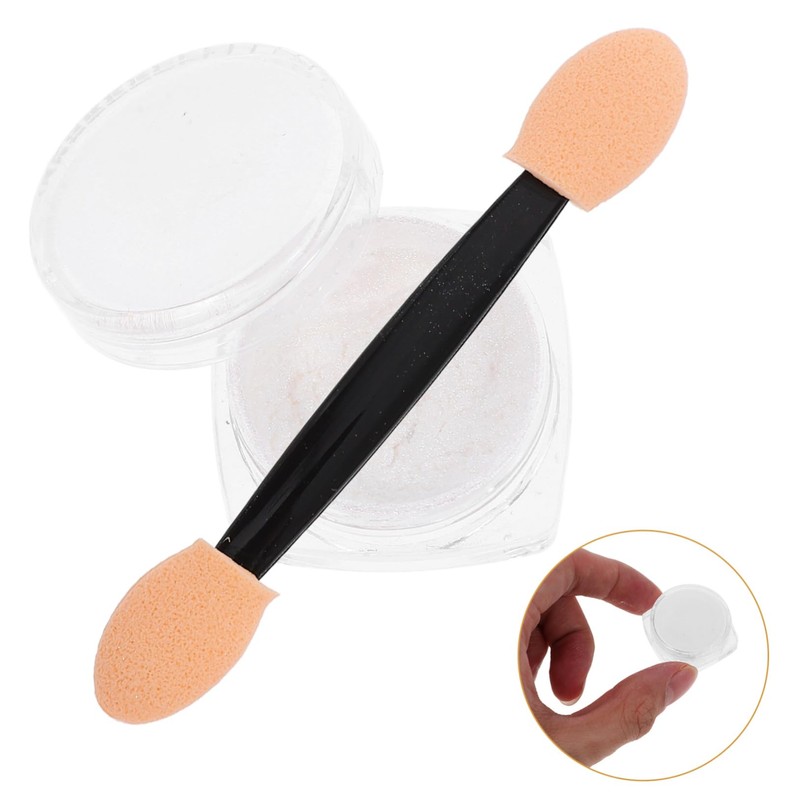 Healeved 1set Glitter Nail Powders for Manicure Iridescent Metallic Pigments