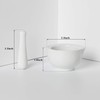 LEETOYI Porcelain Small Mortar and Pestle, Ceramic Herb Grinder Pill