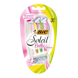 BIC Soleil Bella Colours - Cuchillas de afeitar (4 hojas, 3 unidades)