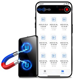 128GB(9200Hour) Voice Recorder, 3072Kbps Voice Activated Recorder,Audio Recorder with Magnetic Function,Recording Device, Digital Voice Recorders with Playback,Ideal for Lectures, Meetings, Interviews