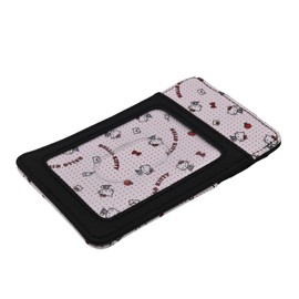FLYBOT Slim Kitty Friends RFID Blocking Credit Cards Holder Wallet Japanese Cute Characters with Window ID Slot (Kitty's Black n White)