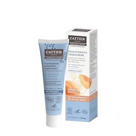 CATTIER Paris Moisturising Day Cream - Certified Natural Cosmetics - With Natural Hyaluronic - 30 ml