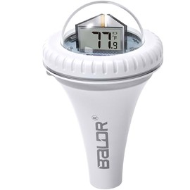 BALDR Water Thermometers Only, Indoor Outdoor Floating Pool Thermometer for Pools (AA Batteries Included)