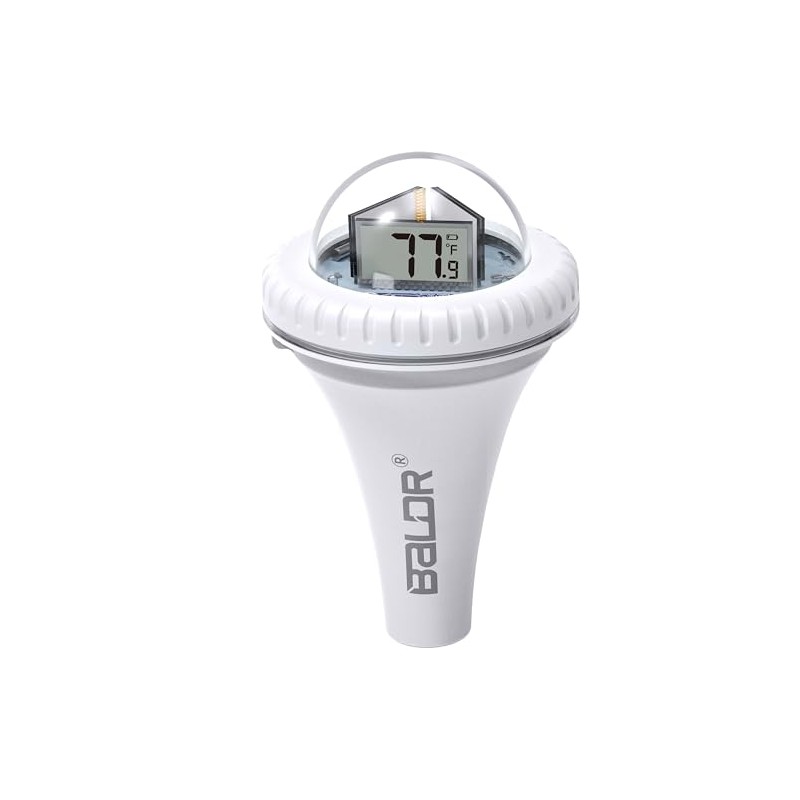 BALDR Water Thermometers Only, Indoor Outdoor Floating Pool Thermometer for