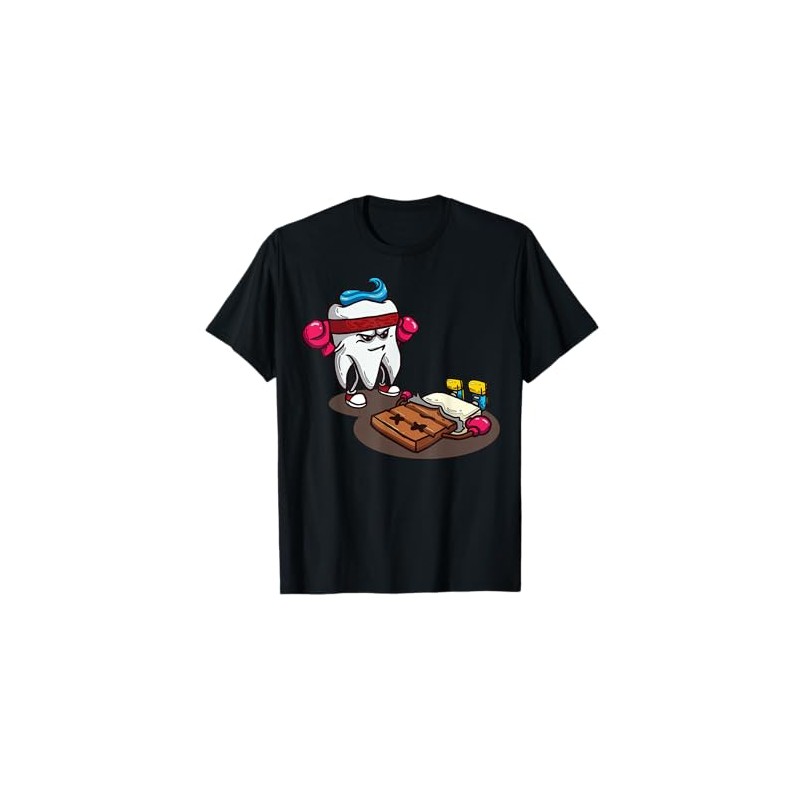 Cartoon Tooth Character With Treats For Kids T-Shirt