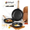 MICHELANGELO Non Stick Frying Pans - 8"+9.5"+11" Nonstick Frying Pan