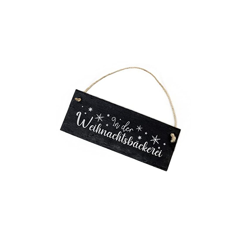 Slate Board In der Weihnachtsbäckerei - Snowflake Motif 22 x