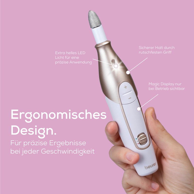 Beurer MP 62 Electric Manicure / Pedicure Set with 10
