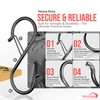 WHITECLOUDZ 10Pack Heavy Duty S Hooks for Hanging with Safety