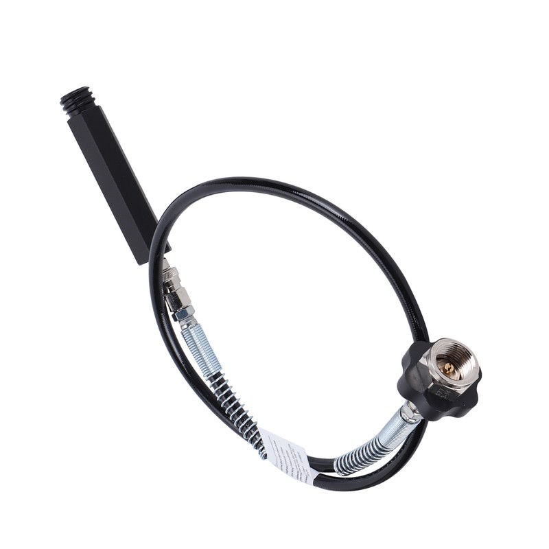 W21.8‑14 CO2 Cylinder Refill Adapter Hose with Spring Tube 36in