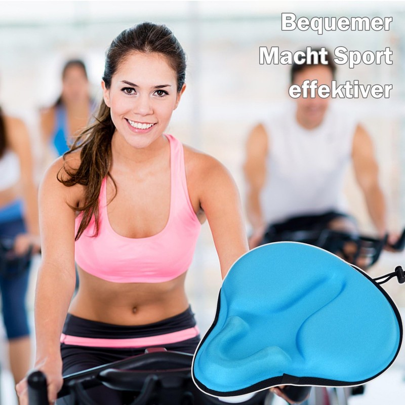 Daway C6 Comfortable Bicycle Saddle Cover with Foam Gel Padding,