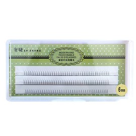 V-Shaped Bottom Eyelashes Black Soft False Eyelashes Individual Lashes Extension J Curl 5-7mm Mixed Long False Eyelash 0.07mm Thickness (5mm, V shape-J-0.07)