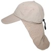 MFH Sahara Cap with Long Neck Guard, Khaki