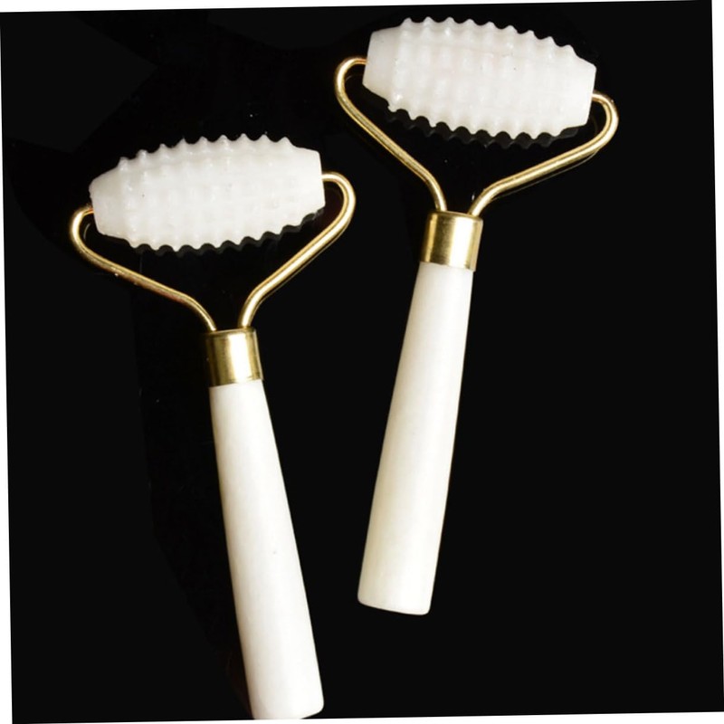 OATIPHO 1Pc Natural Jade Roller Massager for Face Care Ergonomic