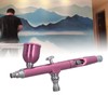 Airbrush Gun Pink 0.3mm Diameter Nozzles Portable Air Brush Painting