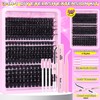wiwoseo Lash Clusters Kit Volume Lash Extenison Kit with Lash