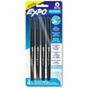 EXPO Wet Erase Markers, Semi-Permanent Overhead Transparency Markers, Black, Ultra