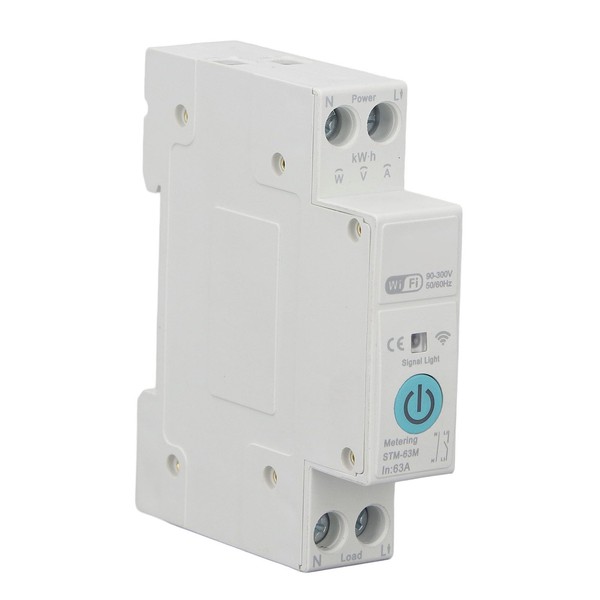 Smart Circuit Breaker for Tuya, Switch 1P 63A, Manual Remote