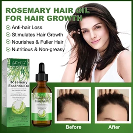 Pack of 2 Rosemary Oil for Scalp and Hair, Rosemary Essential Oil for Hair Growth, Strengthening for Healthy Hair Growth, 100% Natural Pure Rosemary Essential Oil for Skin Care, 60 ml