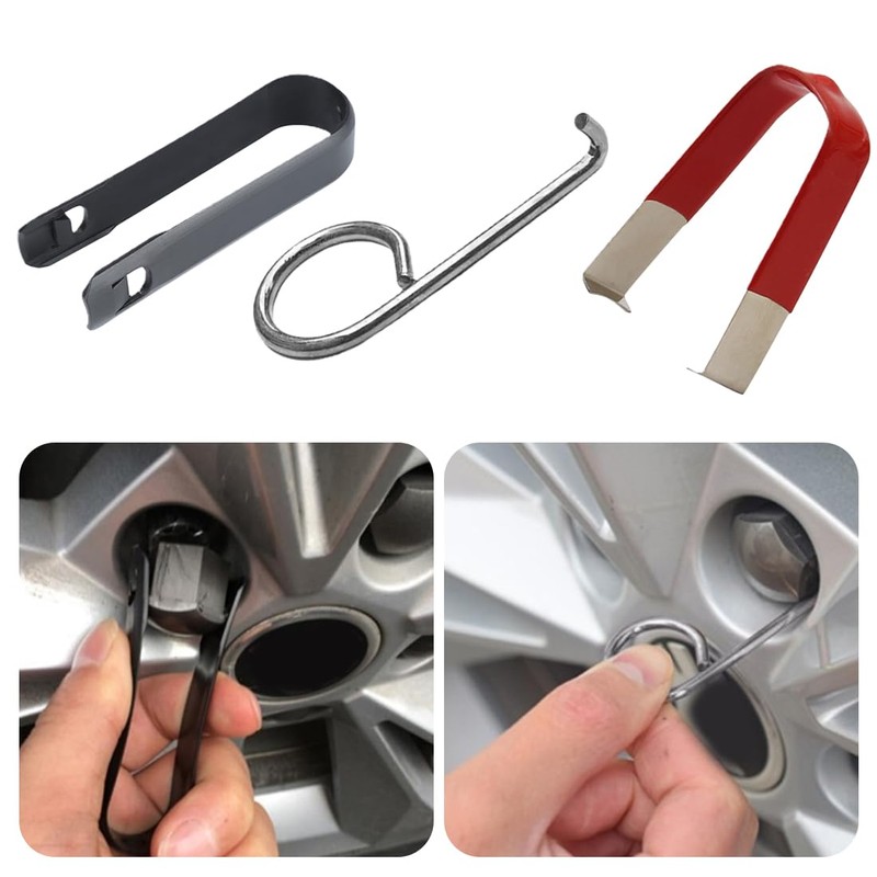 EIHI Pack of 9 Wheel Nut Caps Puller, Wheel Bolt