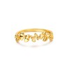 GNIRTSI Gold Bow Knot Ring for Women 14K Gold Plated