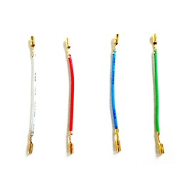 PUREST AUDIO NEW Gold Turntable Phono Cartridge Headshell Wires Leads Cables fits Technics SL