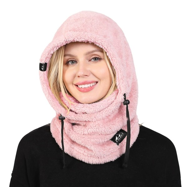 EXLBES Warm Fleece Balaclava Windproof Ski Face Masks for Women