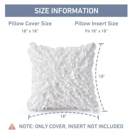 Leeden 18x18 Pillow Covers Boho, Cushion Throw Pillow Cover Pillowcase Set of 2,