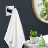 iBathUK Epsom Square Round Robe Hook, Stainless Steel Bathroom Towel