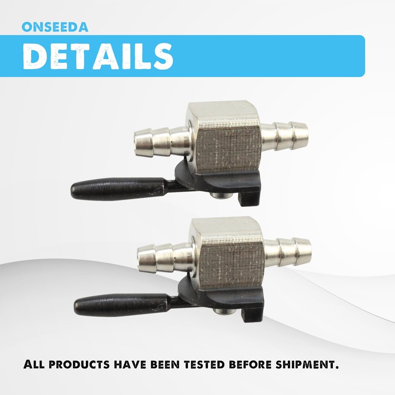 Onseeda 1/4" Fuel Shut Off Valve Fit 180 Degree Oregon