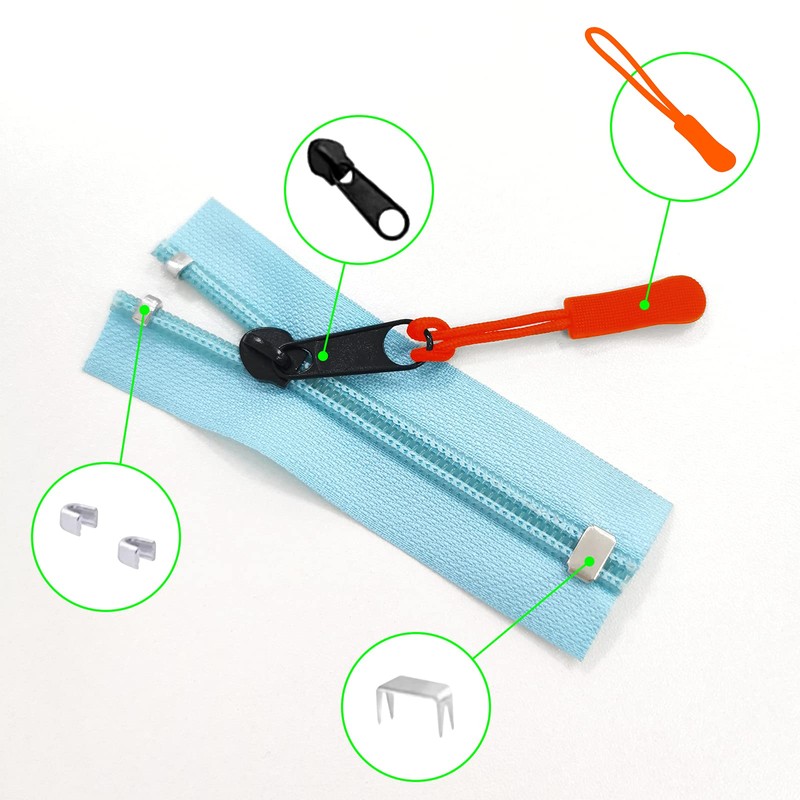 Daily Treasures Zipper Repair Kit,Zipper Repair Parts with Zipper Install