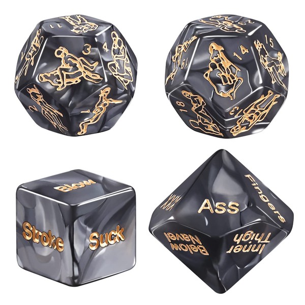 HEALLILY 4pcs New dice Game Toy Suit for Couples, Indoor
