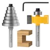 Exqutoo 1/4 Inch Shank Rabbet Router Bit Set with 6