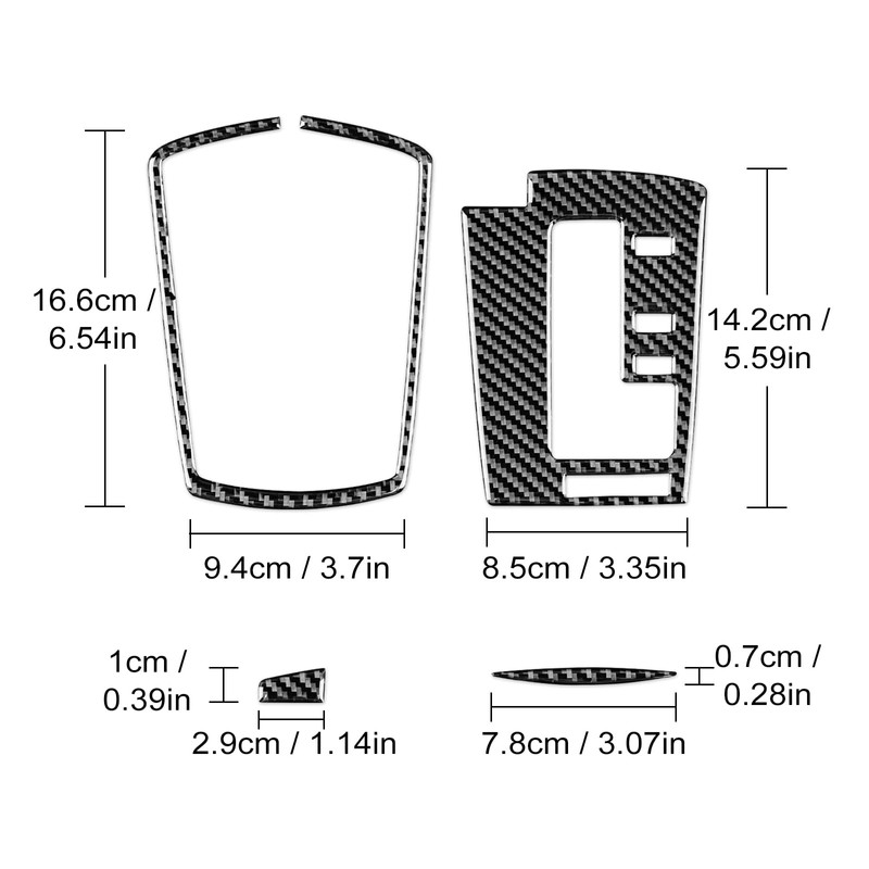 AIRSPEED Accessories for Subaru Legacy Outback 2010-2014 Real Carbon Fiber