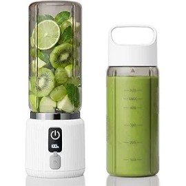 Portable Personal Blender 17oz, USB-C Rechargeable Smoothie and Shake Maker with LED Display for Home, Travel and Office