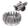 Aramox Motorcycle Starter Flywheel, Metal Recoil Starter Flywheel for 2-Stroke
