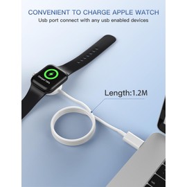 iWatch Ladekabel, Marchpower Magnetisches Ladekabel auf USB C für Uhren iWatch Ladegerät kabelloses tragbares Ladegerät Kompatibel für Watch Series7/SE/6/5/4/3/2/1 (38mm,40mm,42mm,44mm)