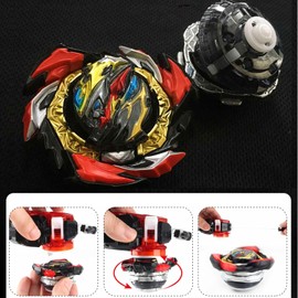 Desamvap Battling Tops Burst B-191 Dangerous Belial Bey Blade DB Layer Booster Right Spin Battling Tops with Launcher Gifts for Kids Children Boys