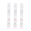 3Pair(6PCS) Clear Invisible Replacement Bra Straps - Adjustable Transparent Bra