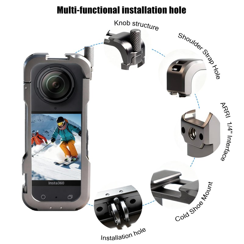 LOTUS POWER Premium Alloy Lightweight X4 Cage Compatible with Insta360