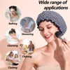 Reusable Shower Hair Caps Elastic, 2 Pieces Stylish Shower Hat