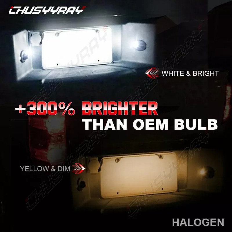 CHUSYYRAY LED License Plate Light Assembly Replacement For Ford F