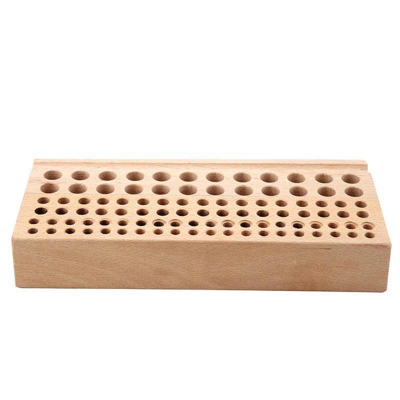 98 Holes Leather Craft Tool Wood Rack Wooden Punch Tool