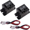 Tnisesm 2PCS Power Relay DC24V Coil, 30A SPDT(1NO 1NC) with