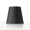 Black Chandelier Shades with Gold Lining Hardback, 4" Top x