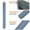 HARFINGTON Silicone Rolling Pin 10" Silicone Surface Non-Stick Stainless Steel