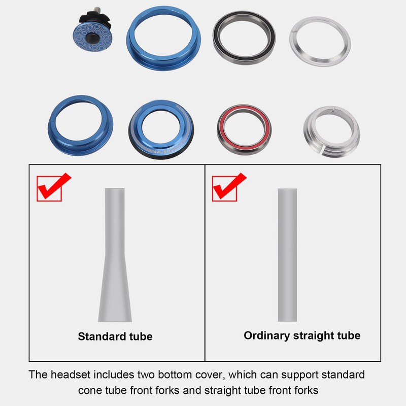Viaron Bicycle Bearing Headset Aluminum Alloy Mountain Bike Sealed Bearing